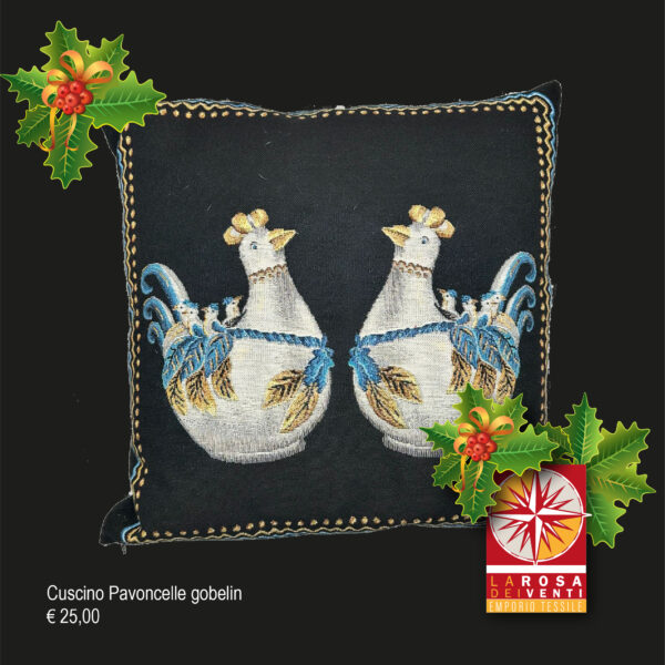 Cuscino Pavoncelle gobelin